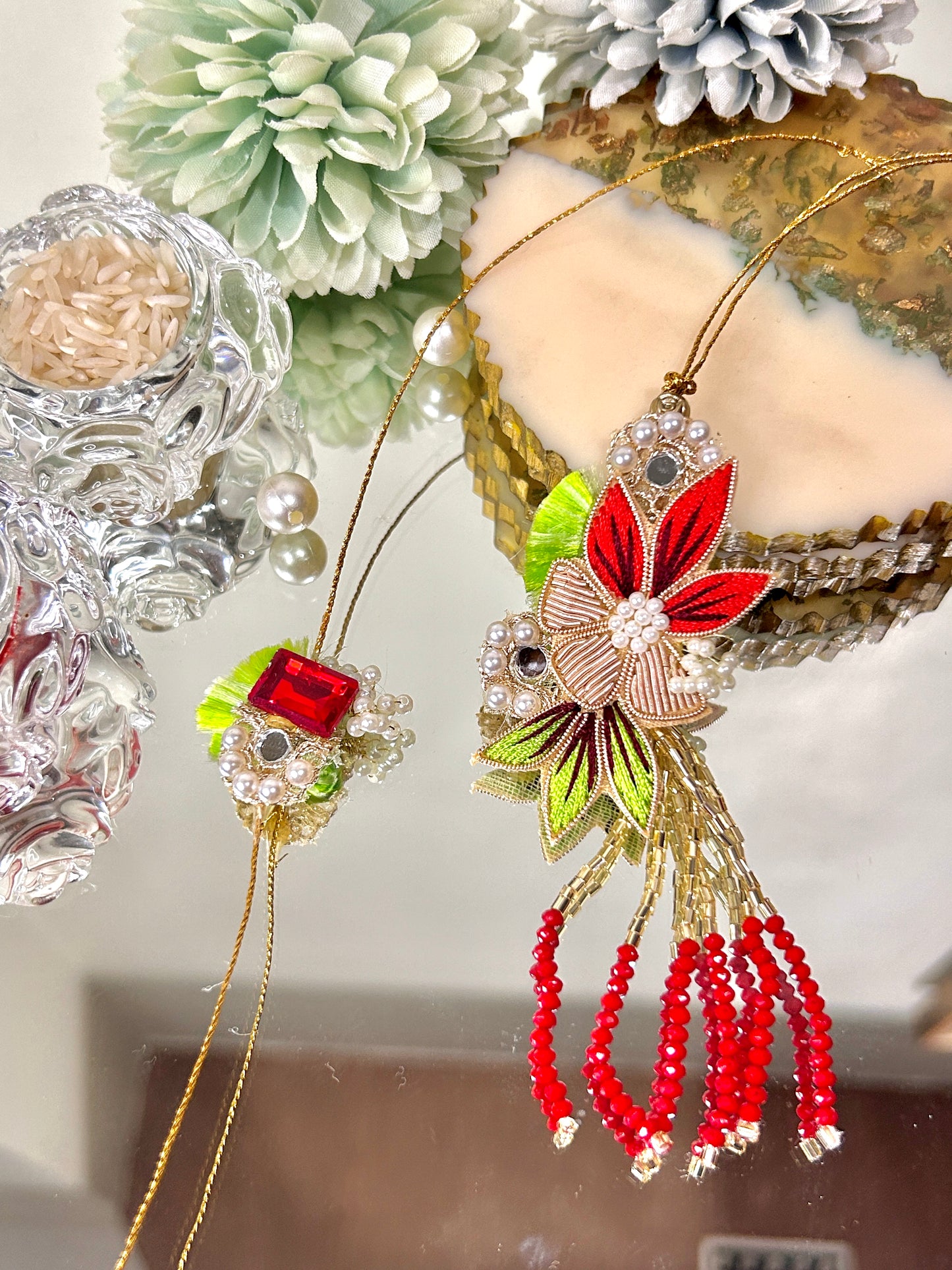 Ruby Rakhi Pair