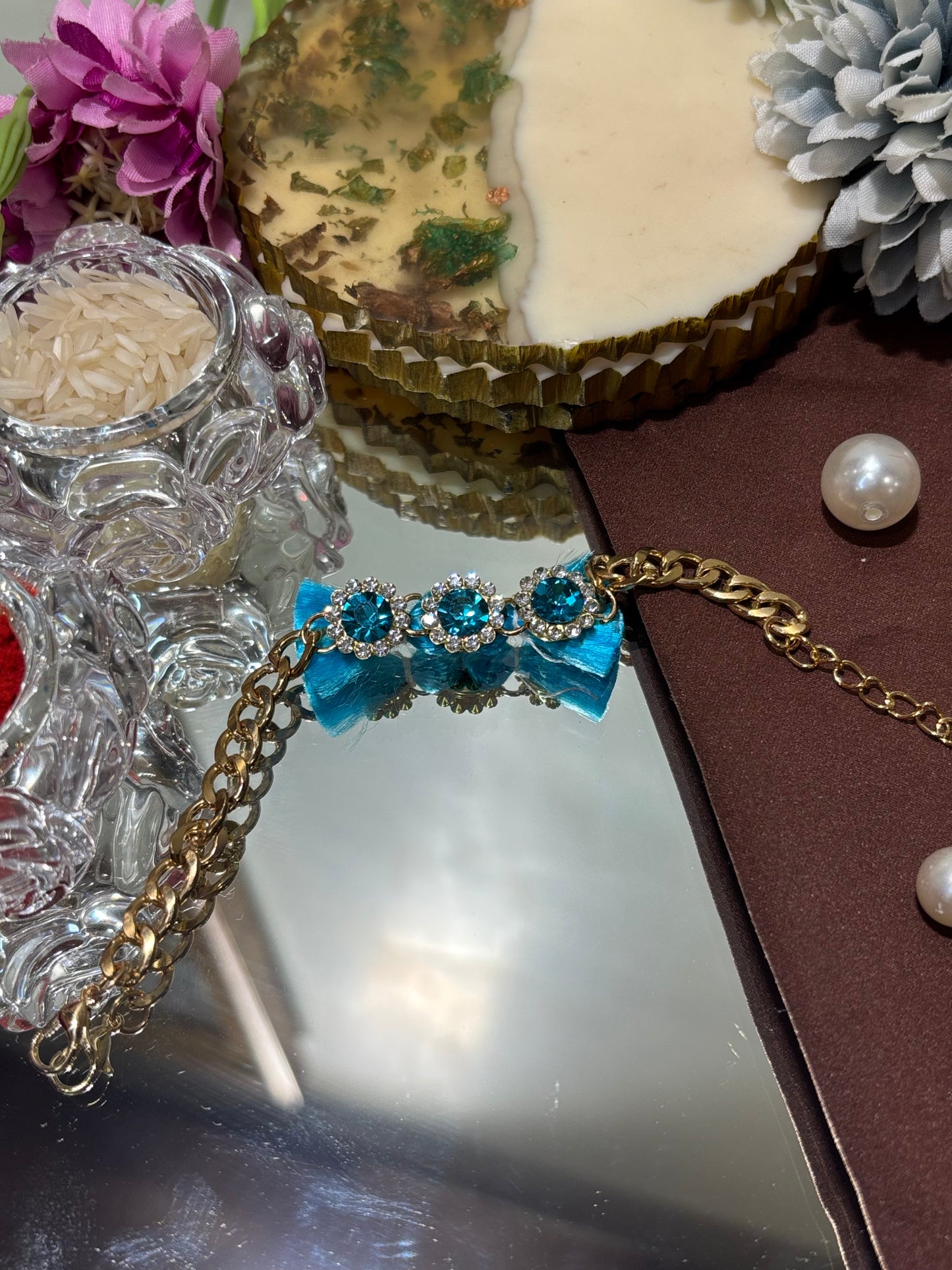 Sapphire Bracelet Rakhi