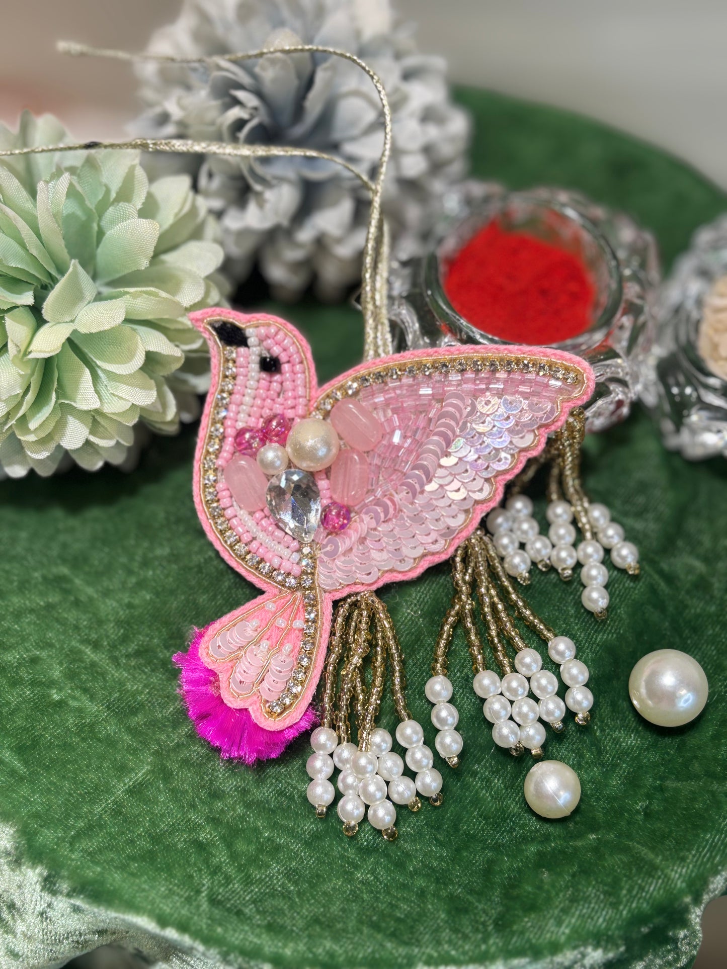 Pure Handwork Pink Bird Lumba