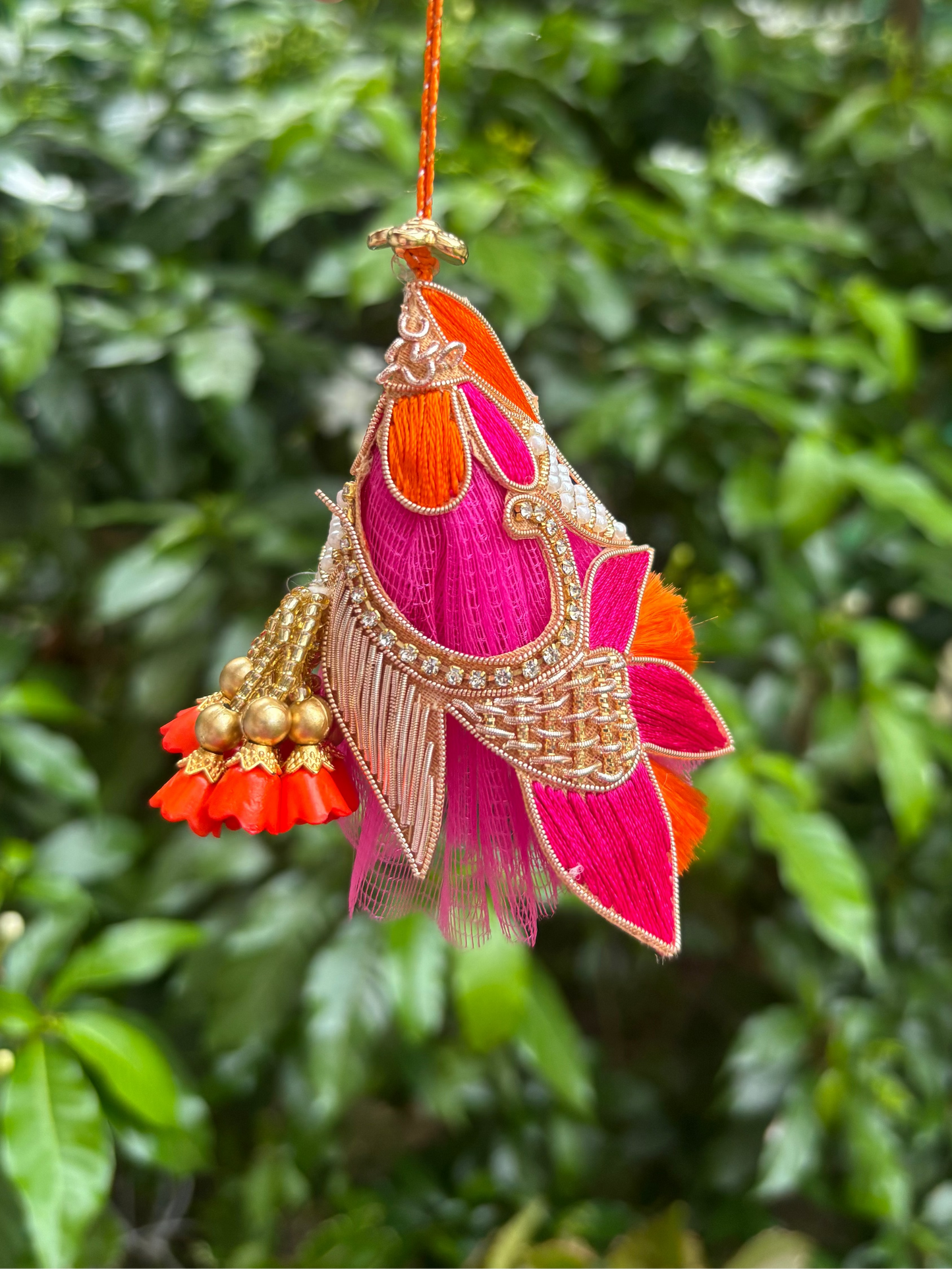 Bright Pink & Orange Lumba