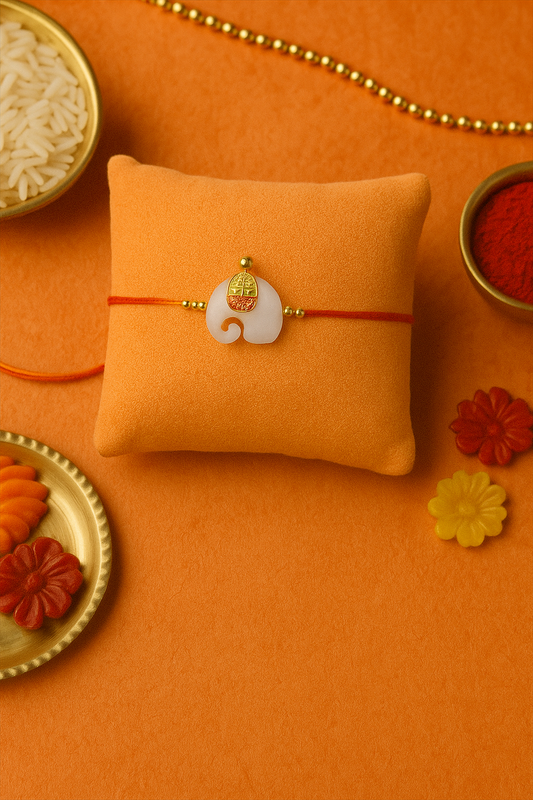 White Haathi Signature Rakhi