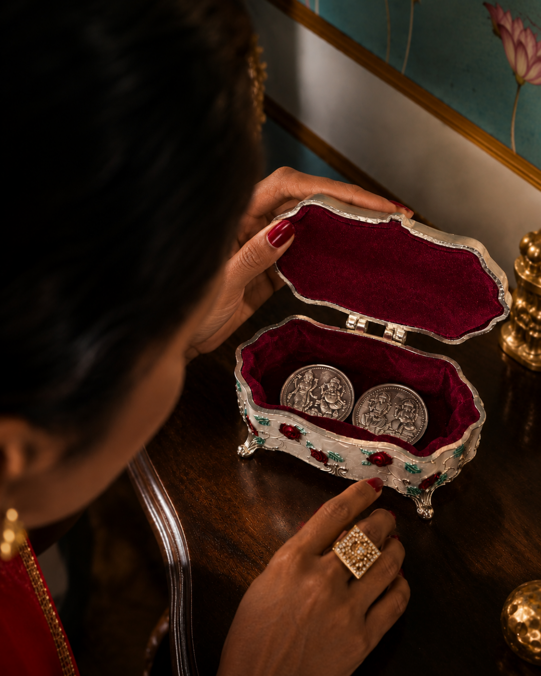 German Silver Shagun Container
