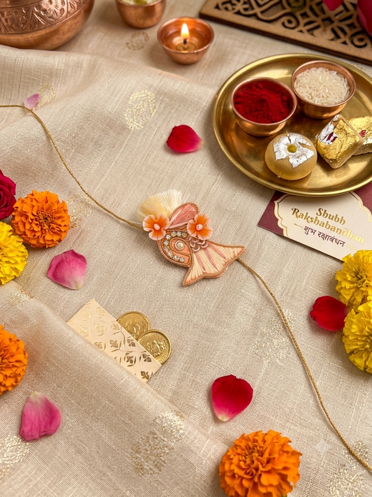 Peach Classic Rakhi