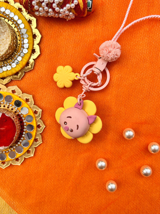 Piggy Keychain Kids Rakhi