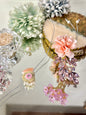Crystal Peach Rakhi Pair