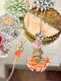 Pretty Peach Rakhi Pair