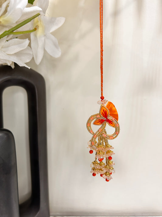 Orange & Red Ethnic Lumba