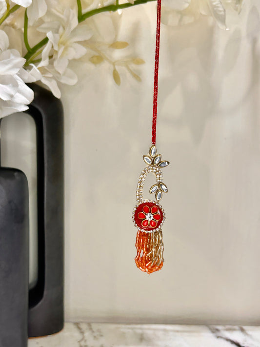 Red Dangler Basic Lumba For Bhagwanji