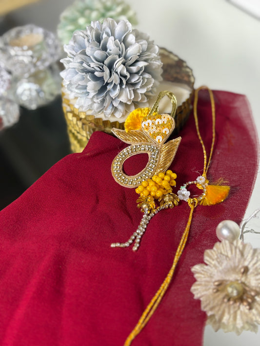 Mandarin Bunch Rakhi Pair