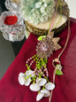 Gemstone Shell Rakhi Pair