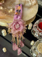 Pink Tissue Rose with Re-usable Hair Clip Lumba