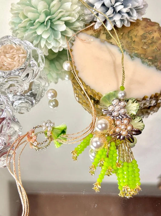 Green Garden Rakhi Pair
