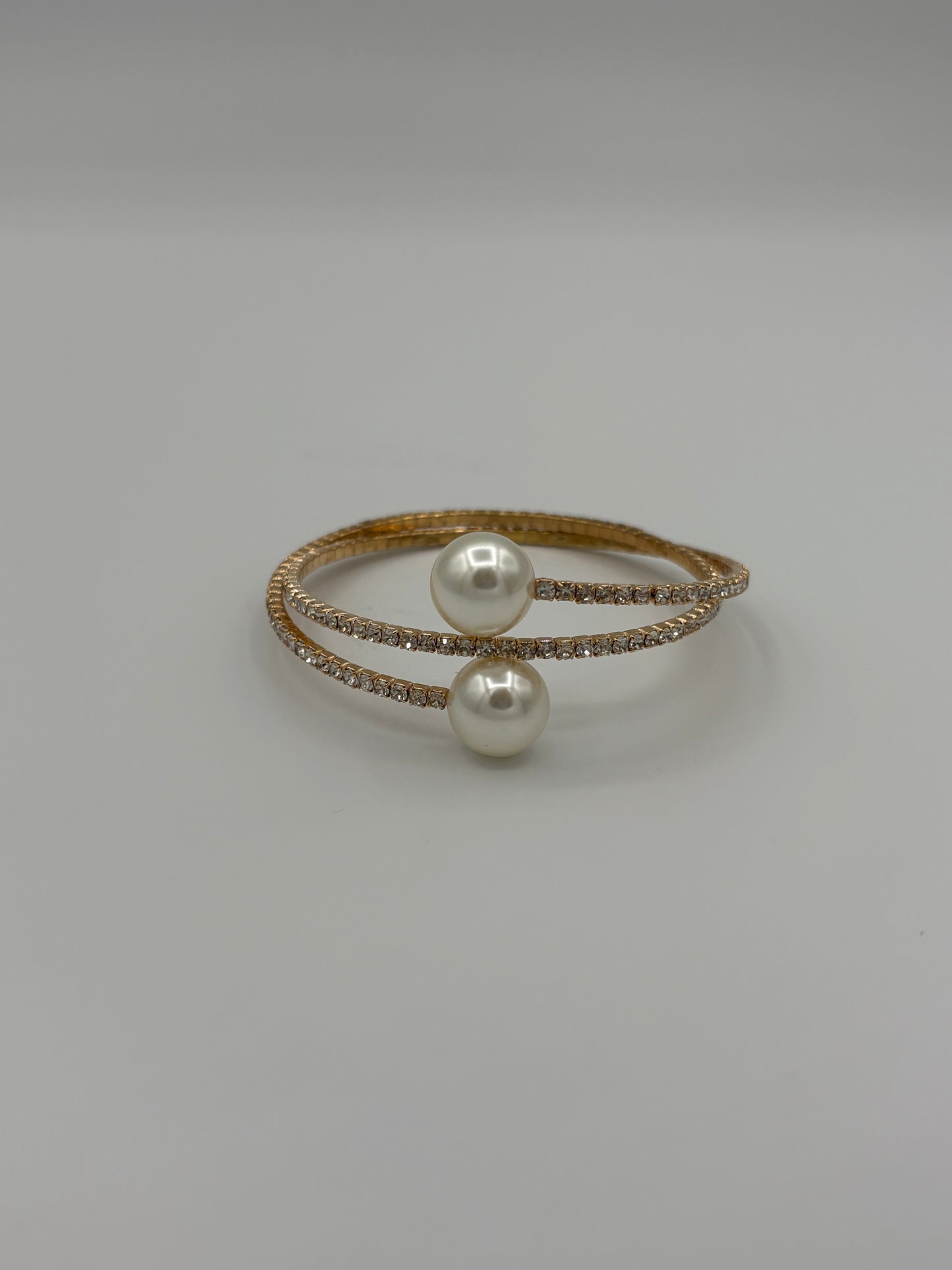 Diamond & Pearl Bracelet Cum Armcuff