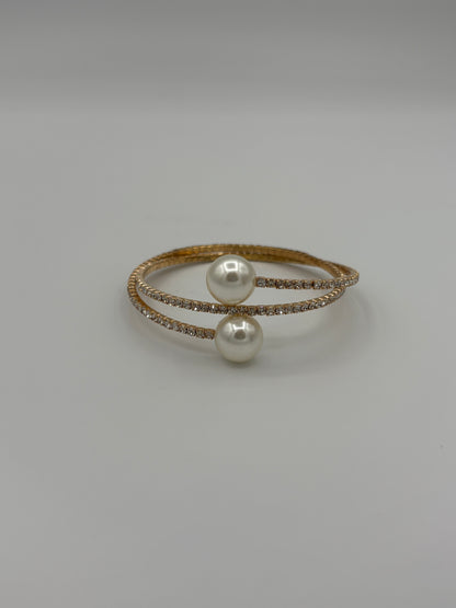 Diamond & Pearl Bracelet Cum Armcuff