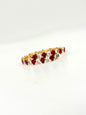 Ruby Pear Cut Diamond Bracelet