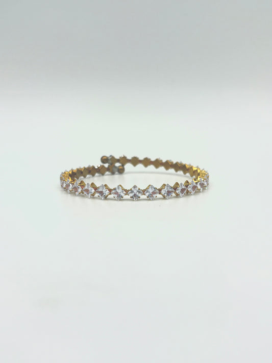 Square Cut Diamond Bracelet