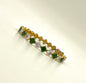 Emerald Green Square Cut Diamond Bracelet