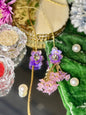 Purple Flower Rakhi Pair