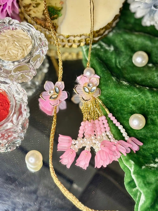 Pink Flower Rakhi Pair