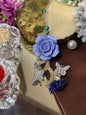 Blue Ceramic Flower Lumba