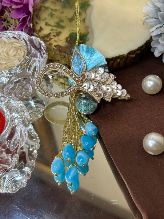 Turquoise Blue Droplets Lumba