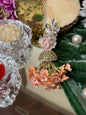 Peach Ceramic Flower and Bud Lumba