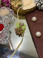Green Rakhi With Golden Buds