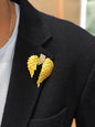 Golden Wings Brooch Pin