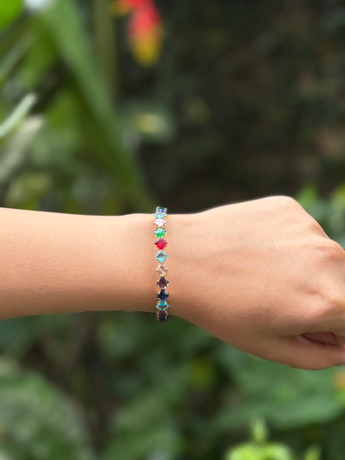 Multi Colour Stone Bracelet