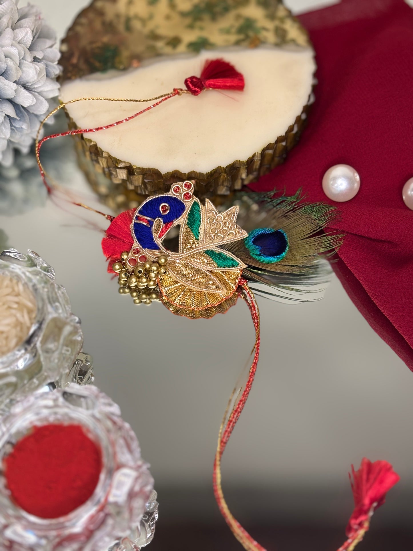 Rajasthani Peacock Rakhi