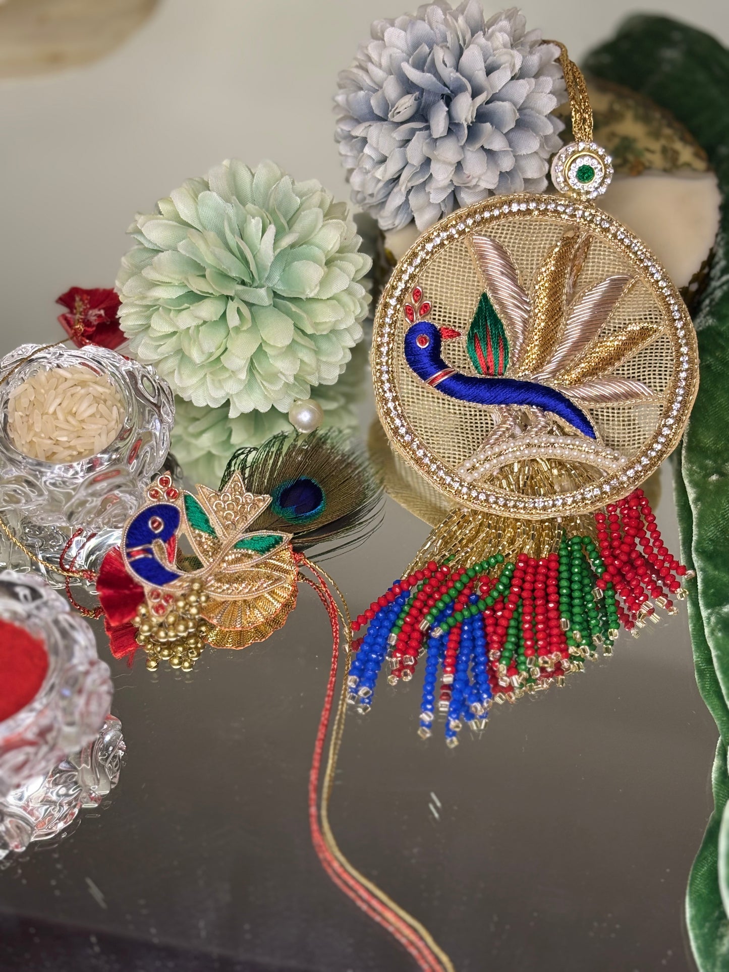 Peacock Pair Rakhi