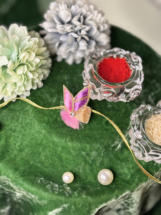 Purple & Pink Duo Rakhi