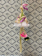 Pink & Purple Floral Embroidered Lumba