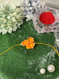 Orange Flowers Trio Rakhi