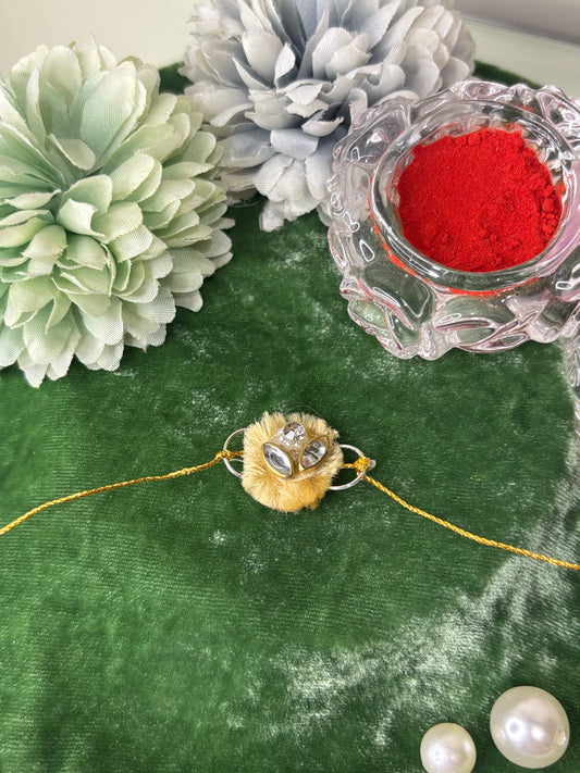Simple Cream Rakhi