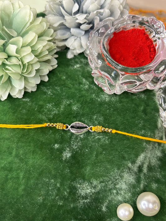 Yellow Moli Shankh Rakhi
