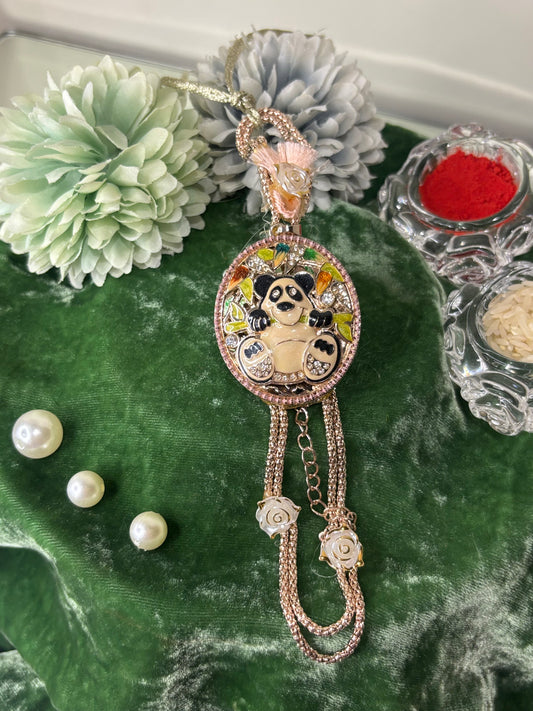 Panda Premium Keychain Rakhi