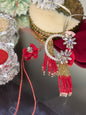 Red Lumba Rakhi Pair