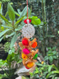 Silver Dibbi with Banarasi Balls Lumba