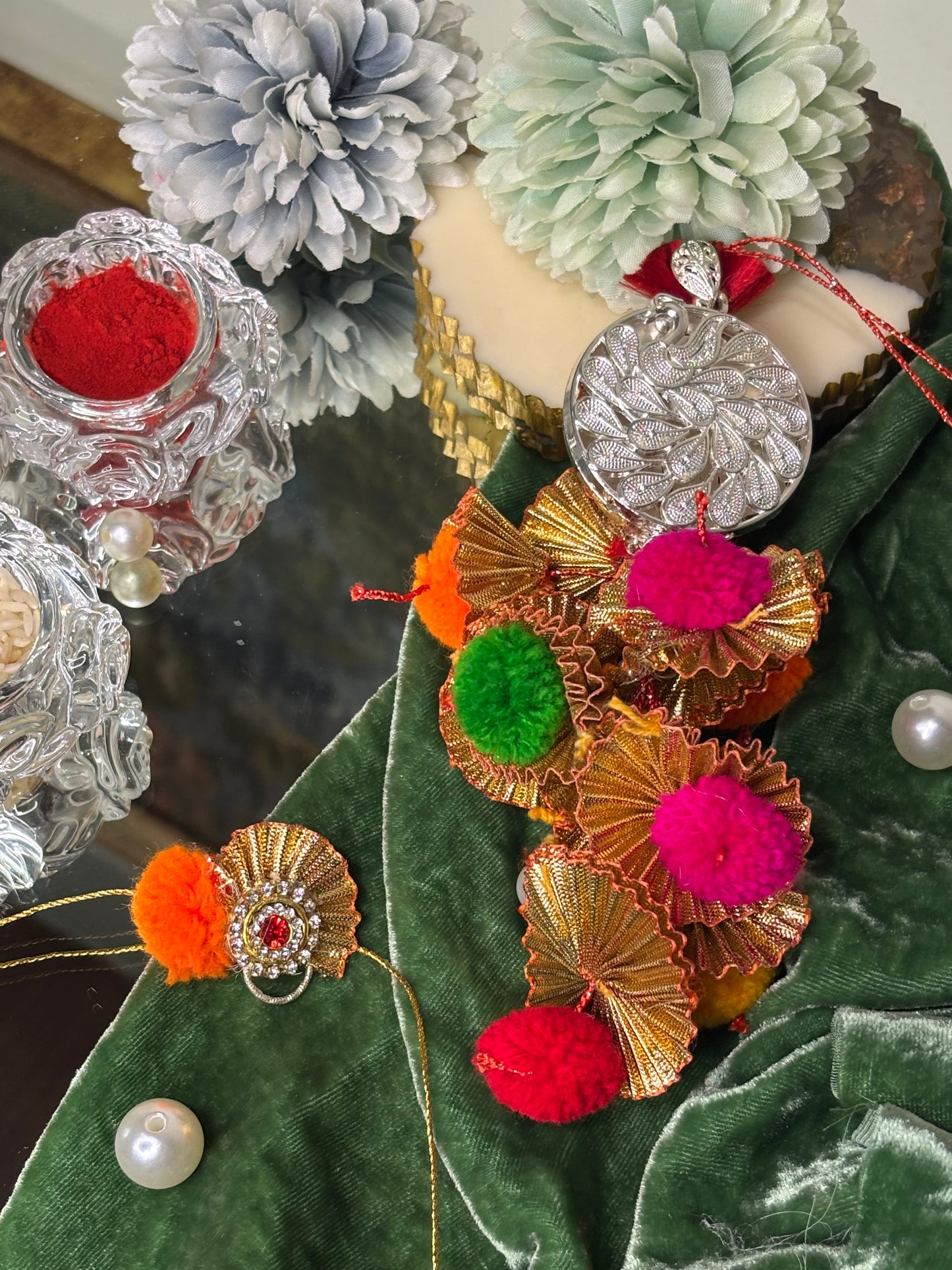 Banarasi Theme Rakhi Pair
