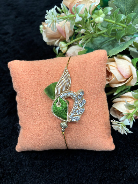 Royalty in Green Rakhi