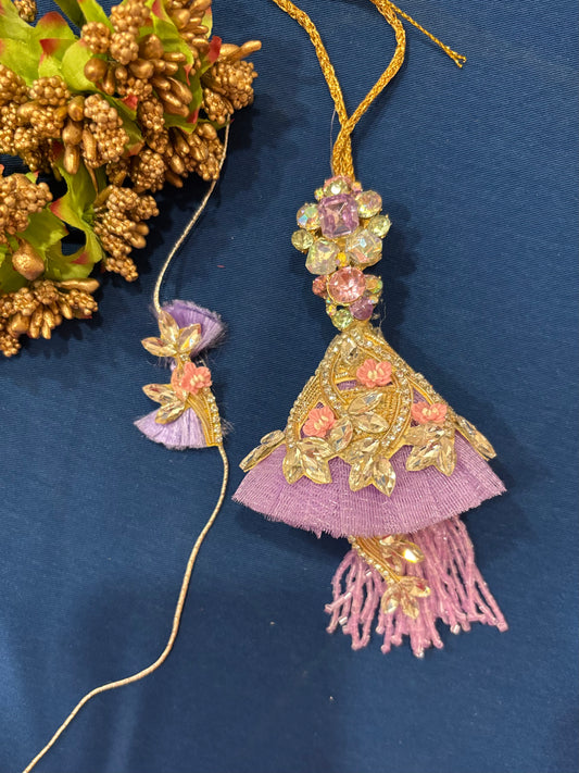Pretty Purple Rakhi Lumba Set