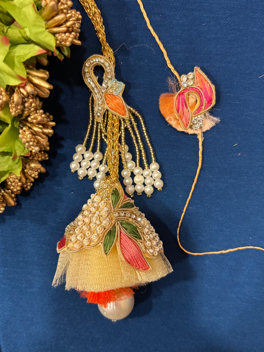 Mewar Royalty Rakhi Lumba Set