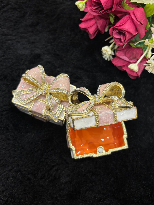 Small Ceramic Boxes for Gifting - Bow Gift Box