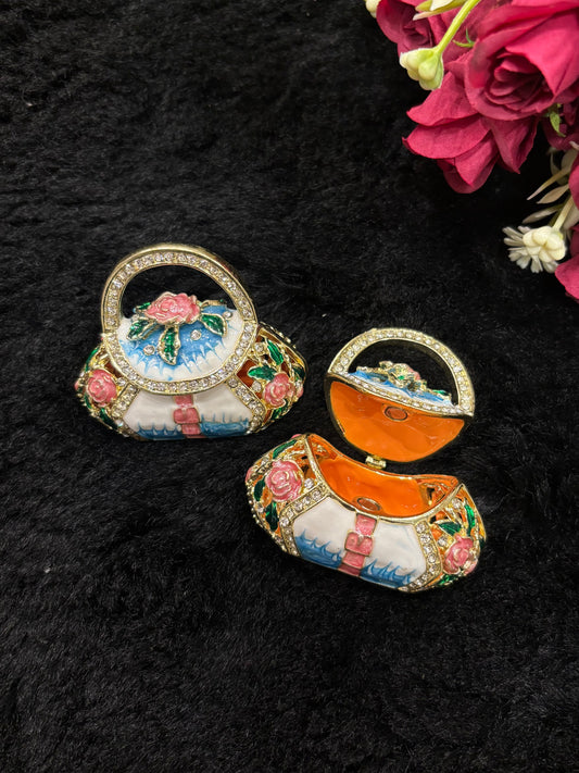 Small Ceramic Boxes for Gifting - Mini Purse Design