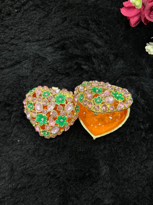 Small Ceramic Boxes for Gifting - Heart Shape