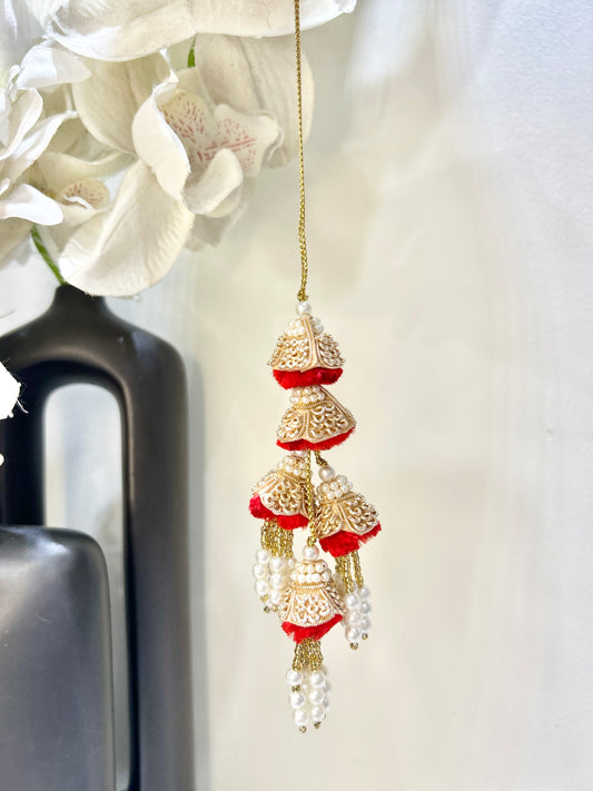 Rich Rajasthani Red Branches Lumba