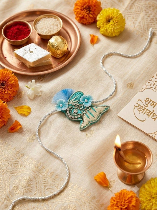 Teal Unique Rakhi